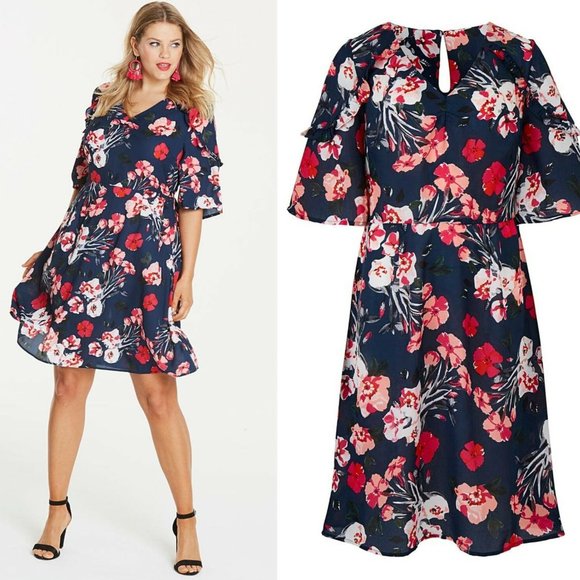 Simply Be Dresses & Skirts - NWOT Simply Be Semi Sheer Floral T-Shirt HW8588